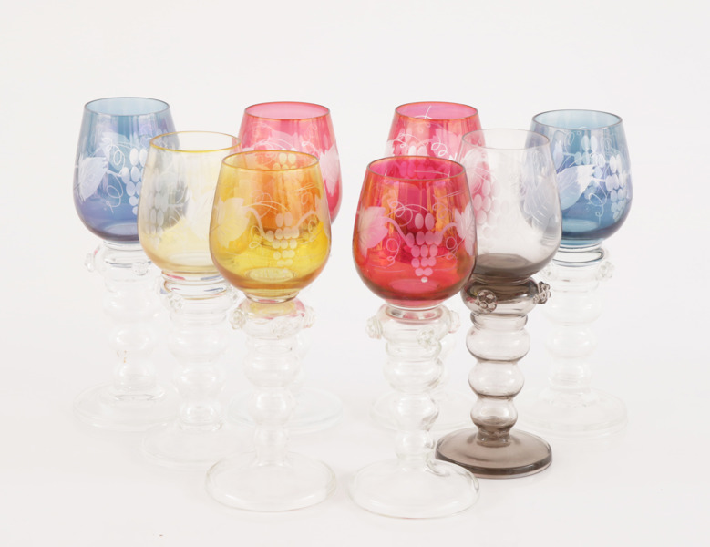 Vinglas 8st, remmarmodell