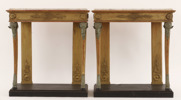 Konsolbord ett par, empirestil, 1800-tal
