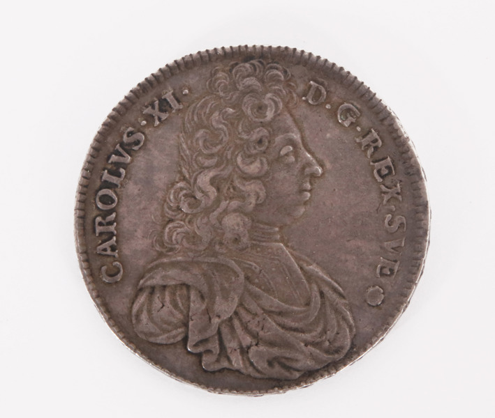 Silvermynt, 8 mark, Karl XI, 1695