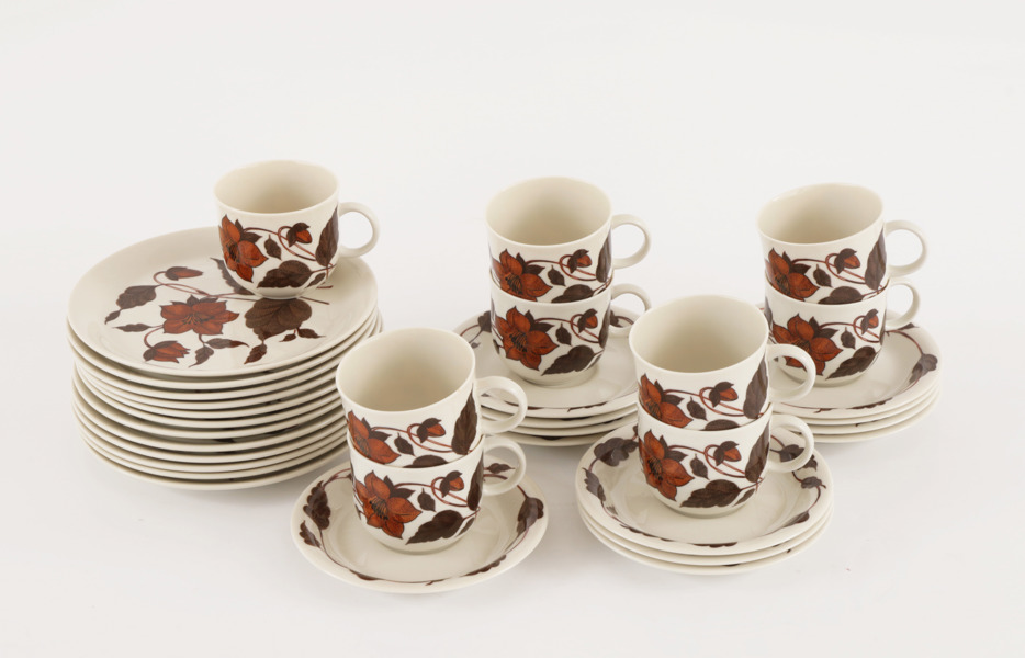Kaffeservisdelar, "Café", Gunvor Olin Grönkvist för Arabia