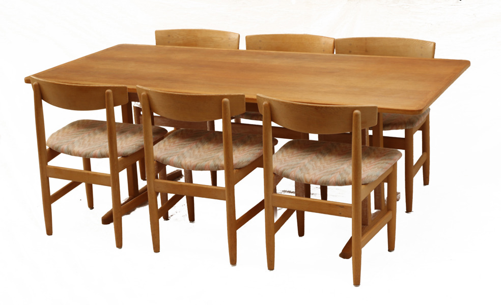 Matsalsmöblemang 7 delar, "Öresund", Börge Mogensen