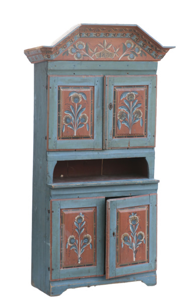 Skänkskåp, allmoge, daterat 1832