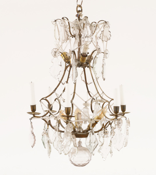 Ljuskrona, rokokostil, 1800-tal