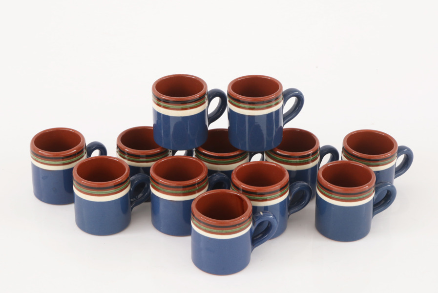 Glöggmuggar 12st, "Allmoge", Nittsjö