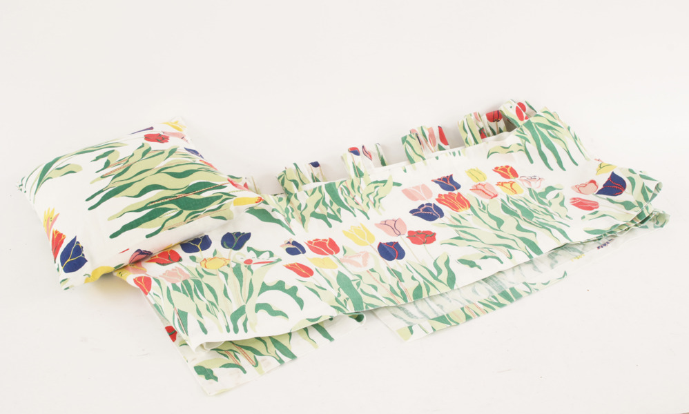 Textil 2 delar, "Tulpan", Josef Frank för firma Svenskt tenn