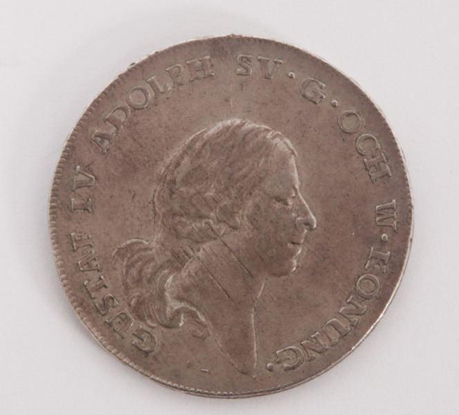 Silvermynt, 1 riksdaler, Gustaf IV Adolf, 1796