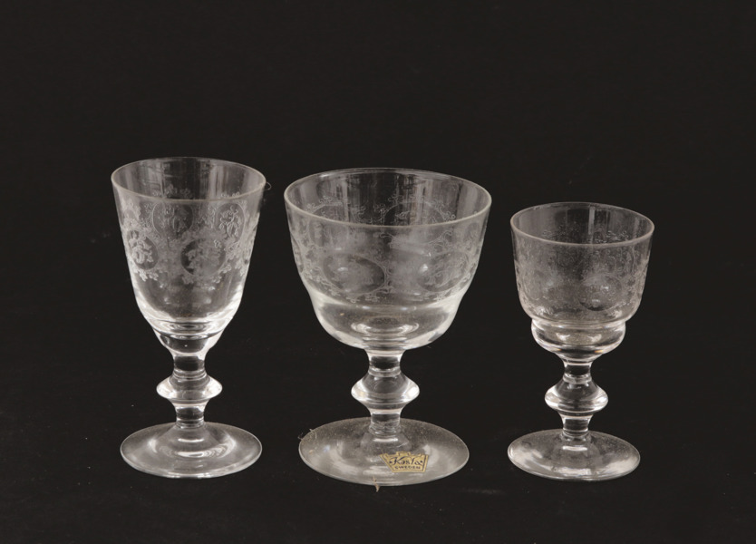 Glasservisdelar, "Elon", Edvin Ollers för Kosta