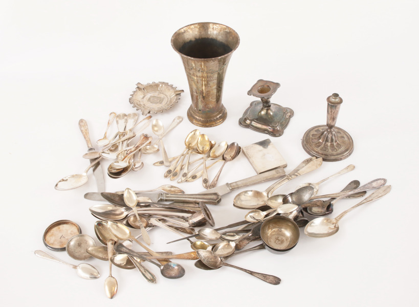 Parti silverföremål