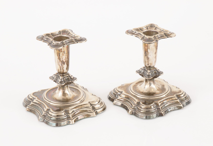 Ljusstakar ett par, silver, 1900-tal