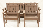 Trädgårdsmöbel 4 delar, 1900-talets andra hälft