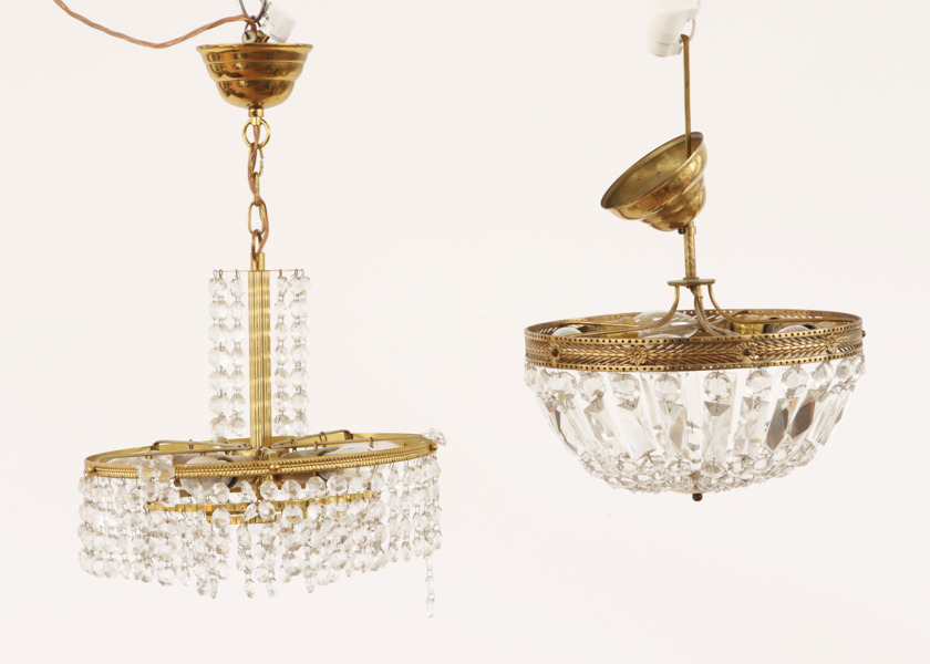 Taklampor 2st, 1900-talets andra hälft