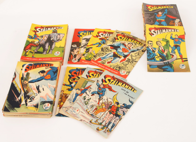 Serietidningar 69st, "Stålmannen", 1953