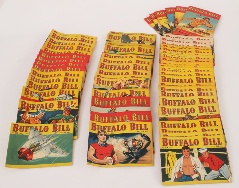 Serietidningar 57st, "Buffalo Bill", 1952/53