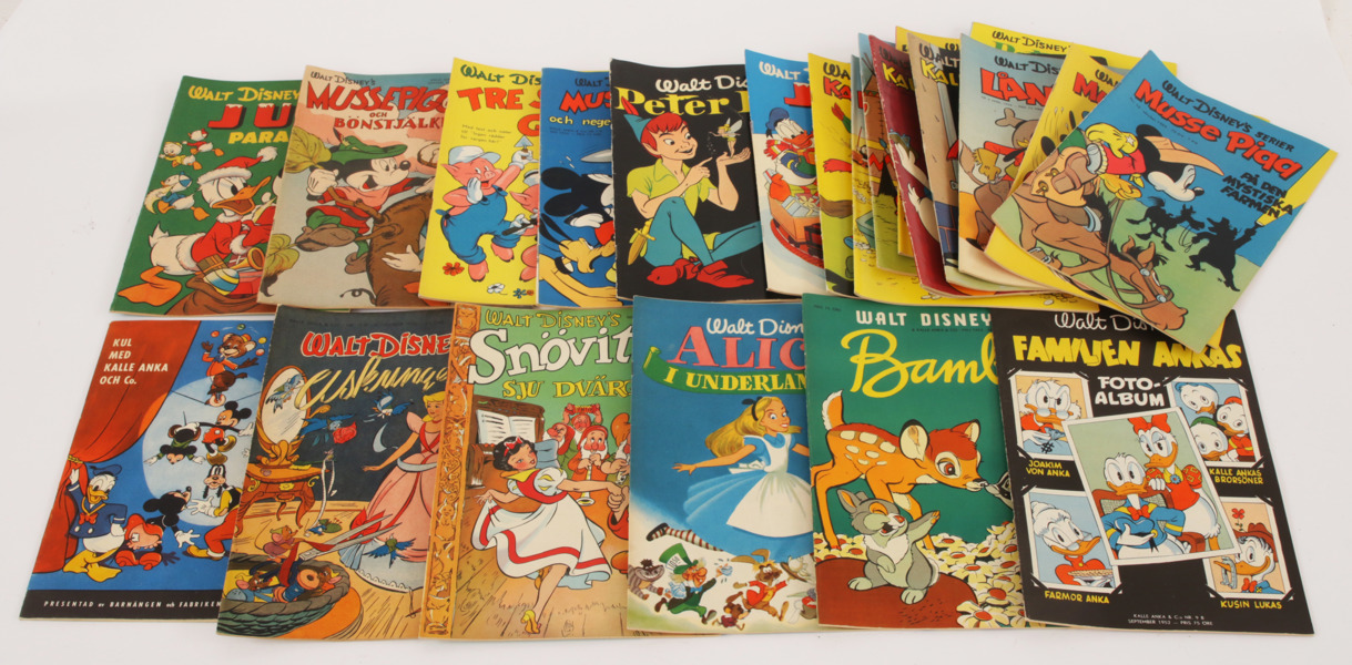 Parti serietidningar, Walt Disney, ca.1950