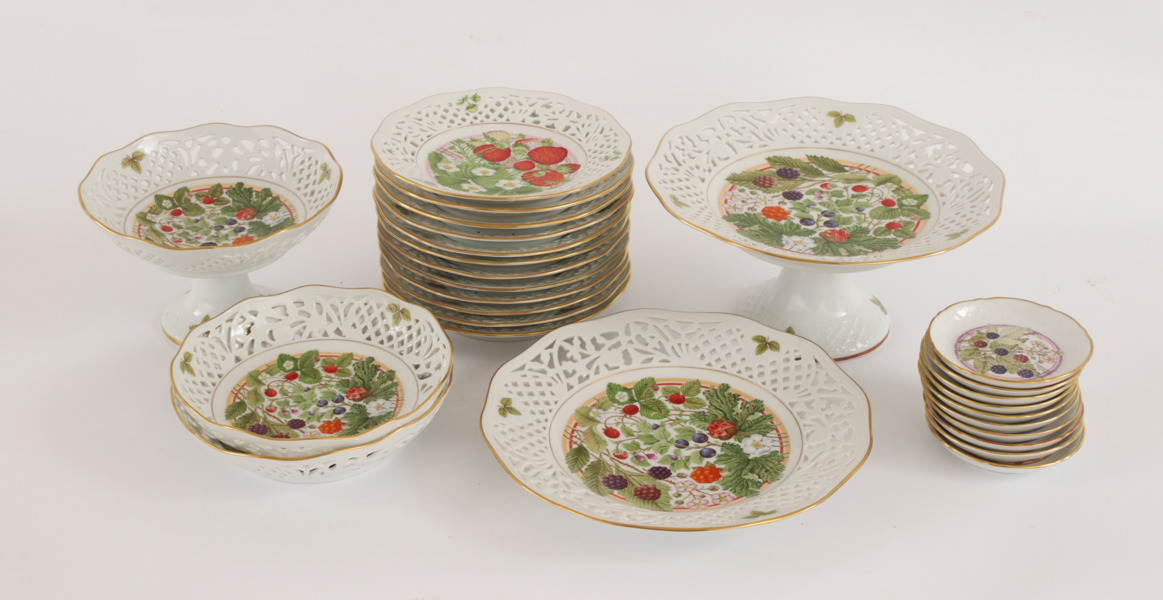 Servis, "Nordiska Bär", Schumann Arzberg, Fyrklövern