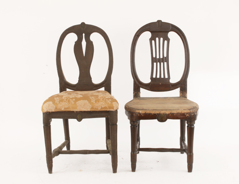 Stolar 2st, gustavianska provinsarbeten, 1800-tal