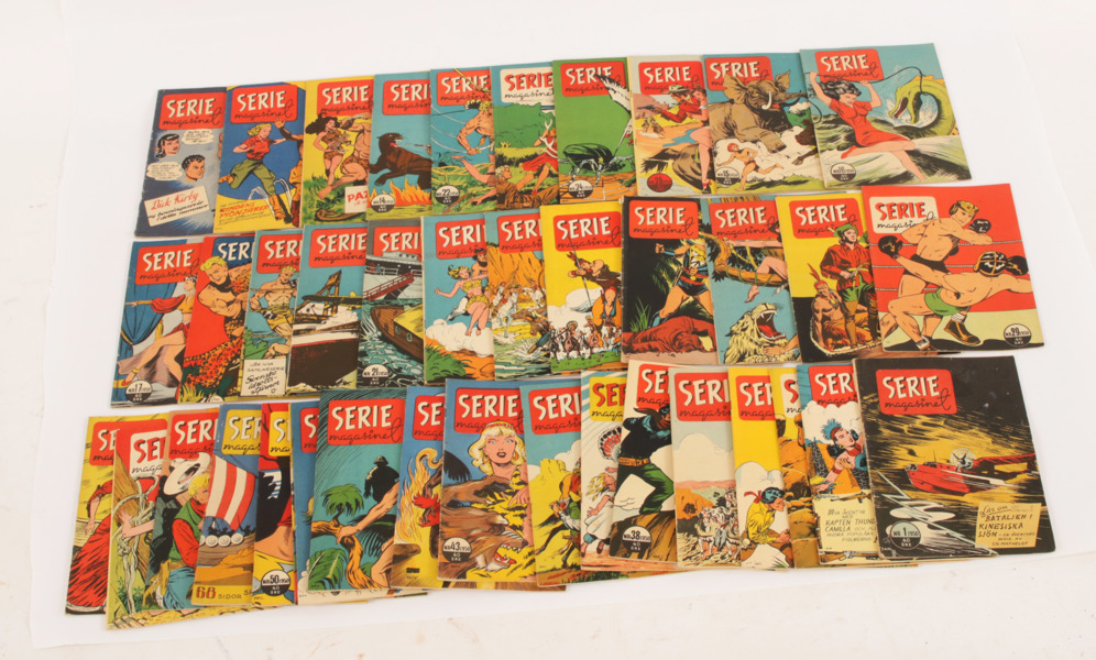 Serietidningar 40st, "Seriemagasinet", 1950