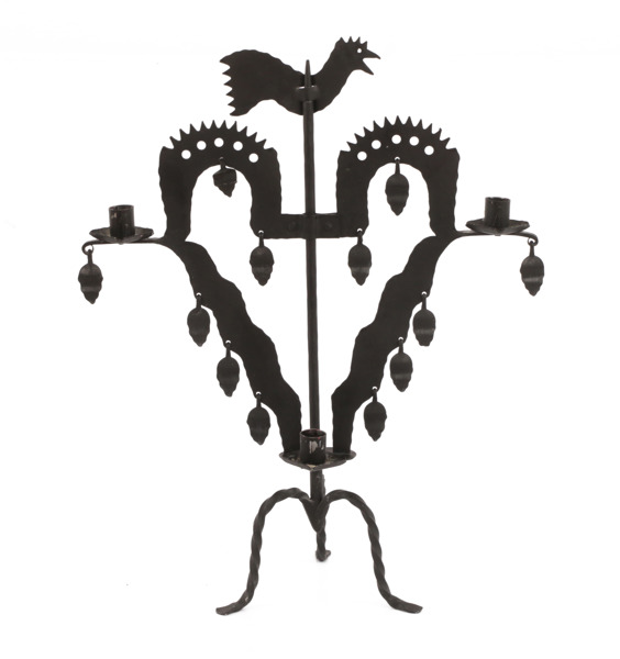 Kandelaber, så kallad "Tuppljusstake"