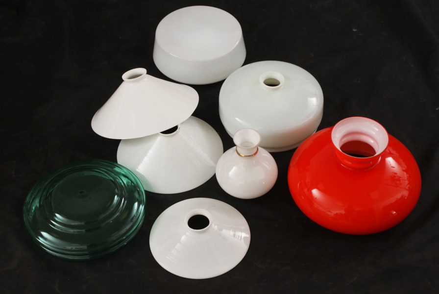 Lampkupor 8st, bl.a. 1900-talets första hälft