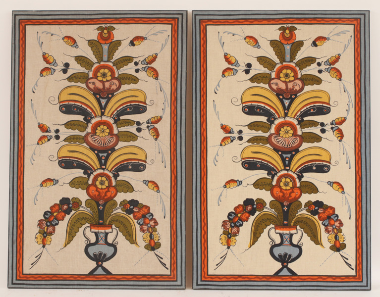 Textila handtryck ett par, Jobs, Leksand