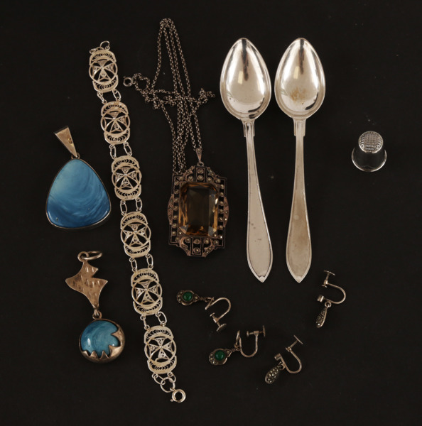 Parti silverföremål