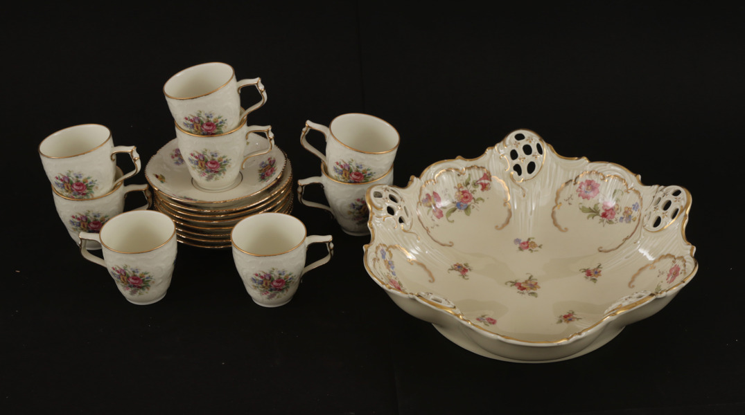 Porslin 9 delar, Rosenthal, Tyskland