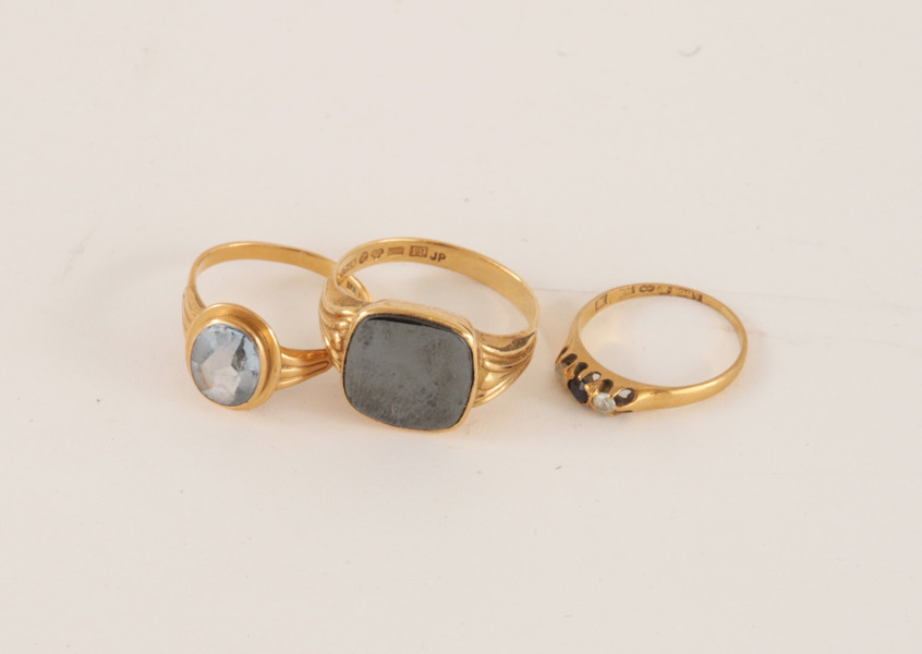Ringar 3st, 18k