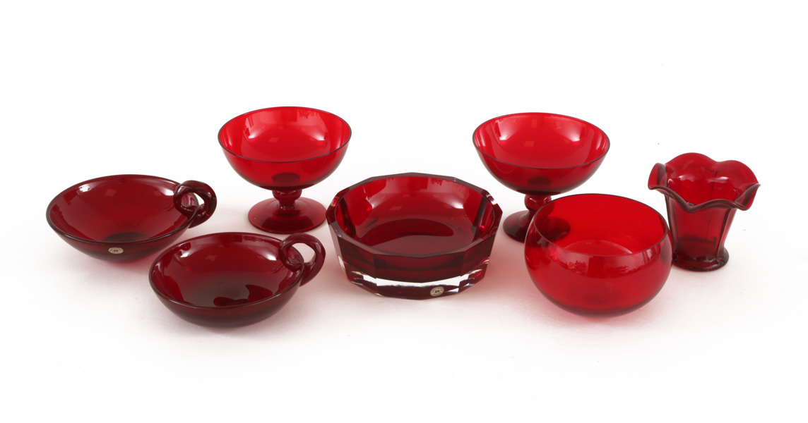 Glas 7 delar, mestadels Reijmyre