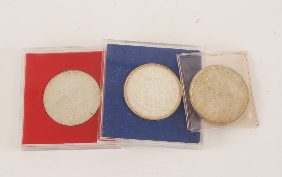 Silvermynt 3st