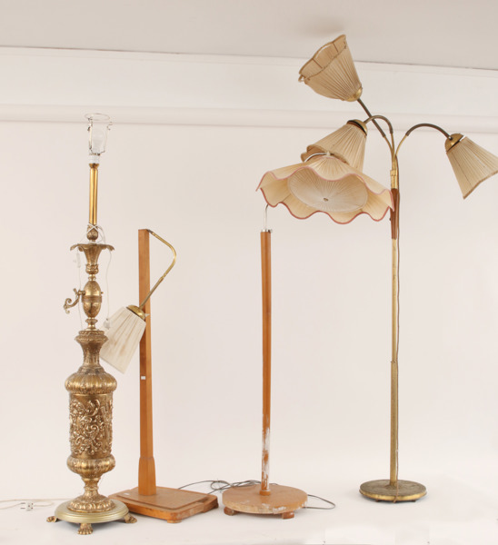 Golvlampor 4st, bl.a. 1900-talets första hälft