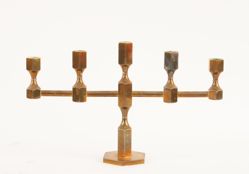 Kandelaber, metallslöjden Gusum, 1900-tal