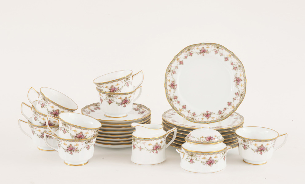 Kaffeservis, "Rose Palace", Noritake, Japan
