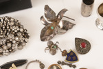 Parti smycken, bl.a. silver