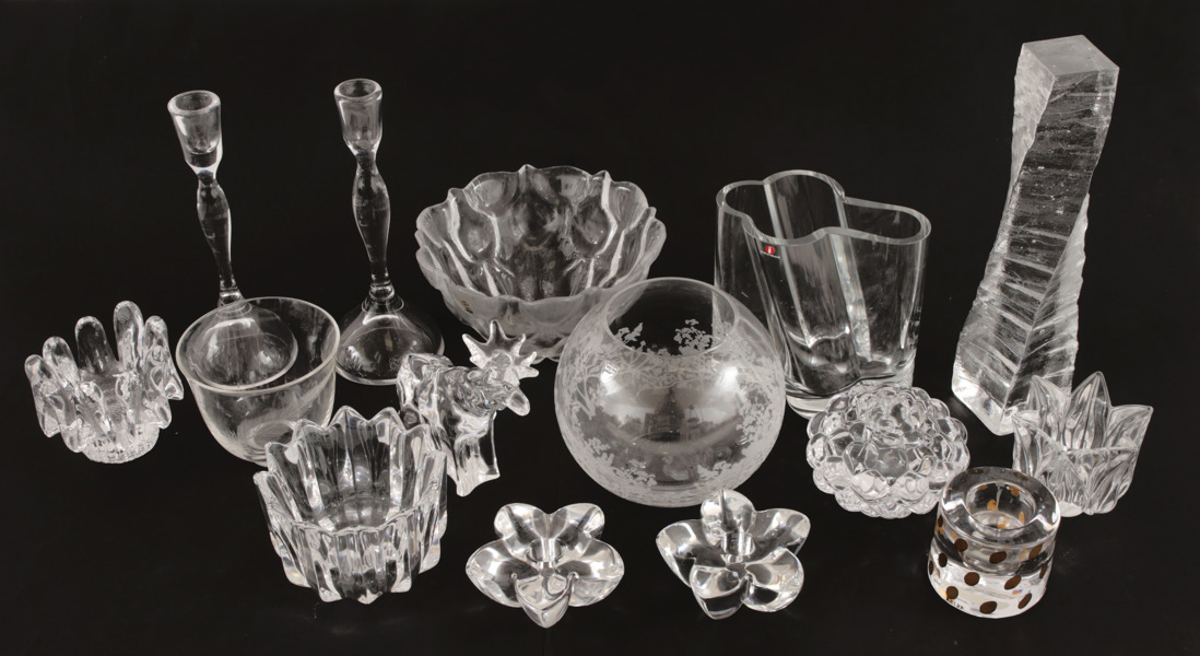 Parti glas och kristall