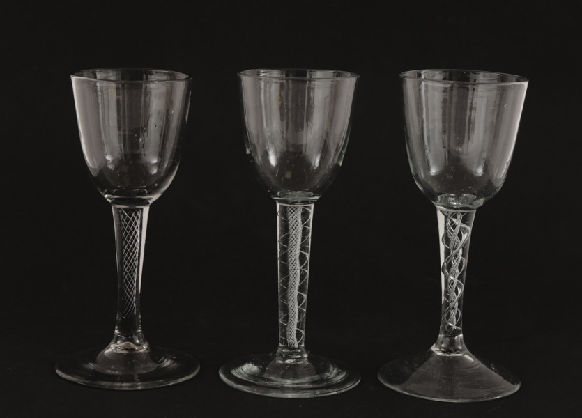 Vinglas 3st, 17/1800-tal