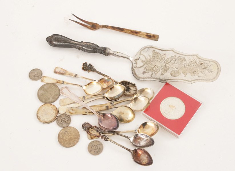 Parti silverföremål