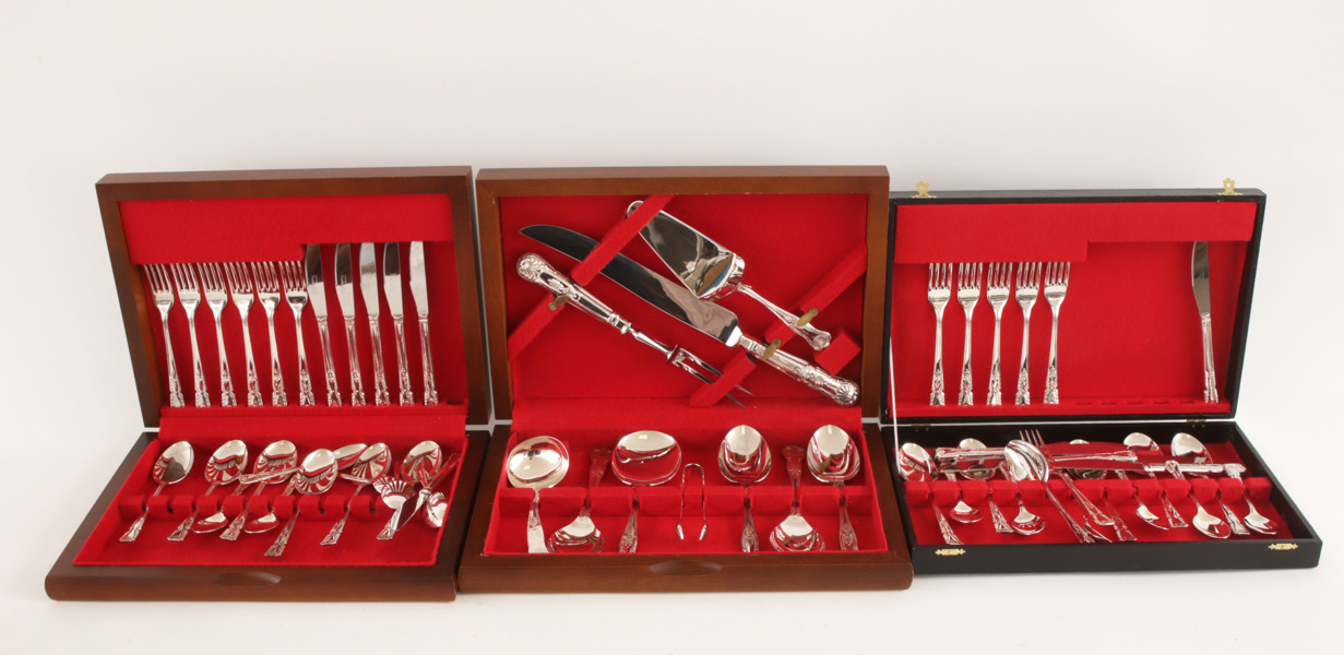 Bestickservisdelar, nysilver