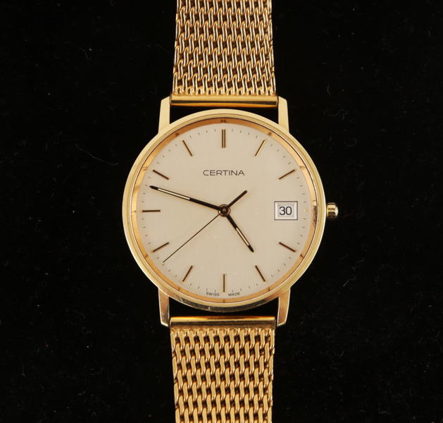 Herrarmbandsur i 14k, Certina
