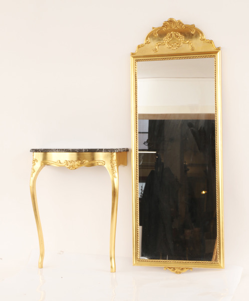 Spegel med konsolbord, 1900-tal