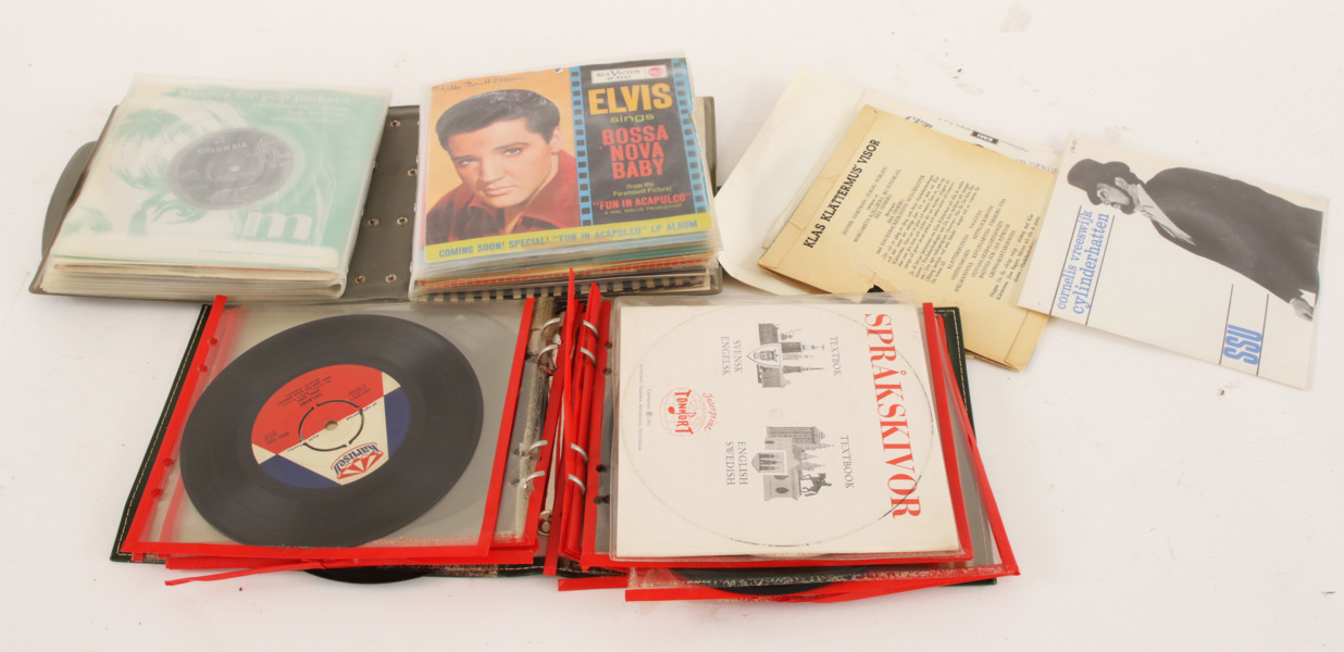 Parti EP-skivor och singlar, bl.a. Elvis Presley