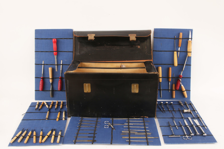 Väska med hantverksredskap