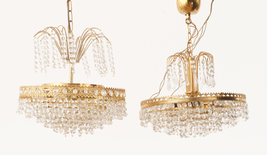 Taklampor 2st, 1900-talets andra hälft