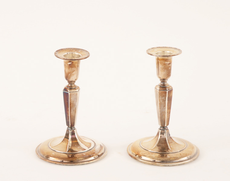 Ljusstakar ett par, silver, K&EC, 1959