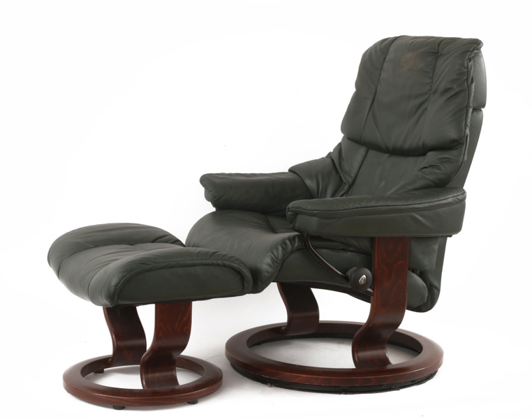 Fåtöljer ett par med fotpallar, Stressless, Ekornes, 2000-tal