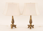 Bordslampor ett par, empirestil, 1900-talets andra hälft