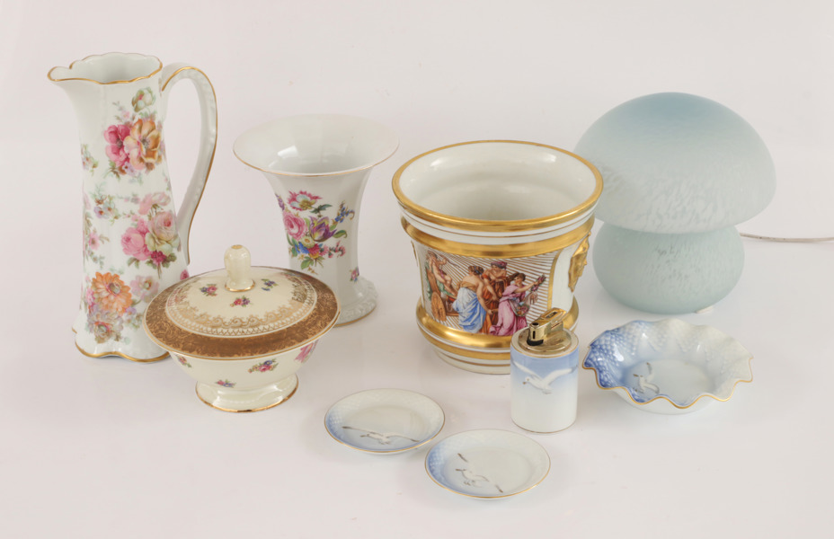 Glas och porslin 9 delar