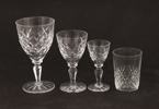 Glasservisdelar, "Brilliant", Åfors, 1900-talets andra hälft