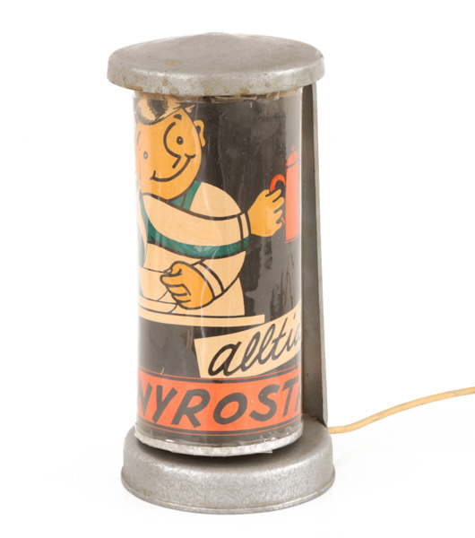 Reklamlampa, 1940-tal