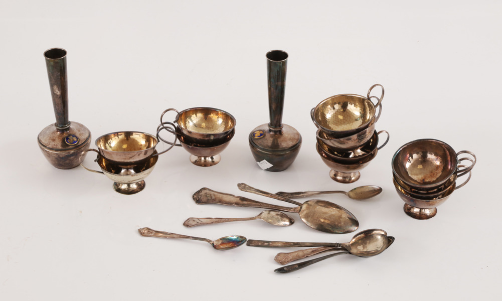 Parti silverföremål