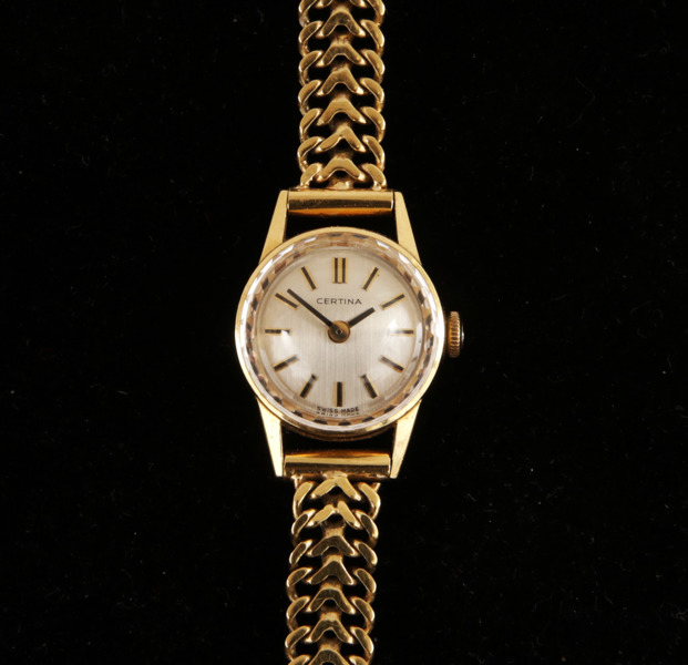 Damarmbandsur i 18k, Certina